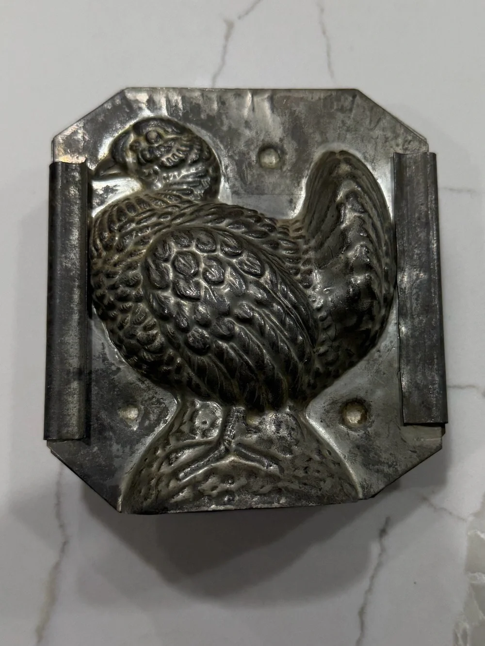 Antique / Vintage Metal Chocolate / Ice Cream Mold of Turkey